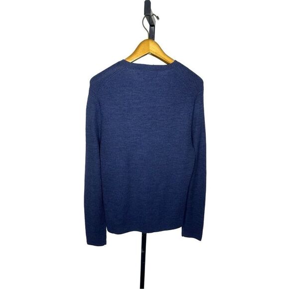 Polo by Ralph Lauren Blue 100% Merino Wool Sweater Men’s Size Large - Picture 2 of 10